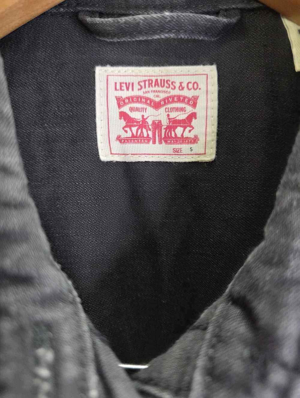 Levi’s Womens Pearl Snap Denim Western Shirt Long Sleeve Standard Fit Size Small - Picture 7 of 12